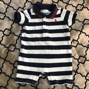 Ralph Lauren infant romper shorts. 3 mos